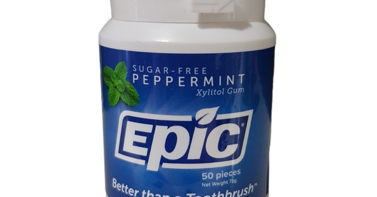 Epic Xylitol Sweetened Gum Peppermint Natures Works