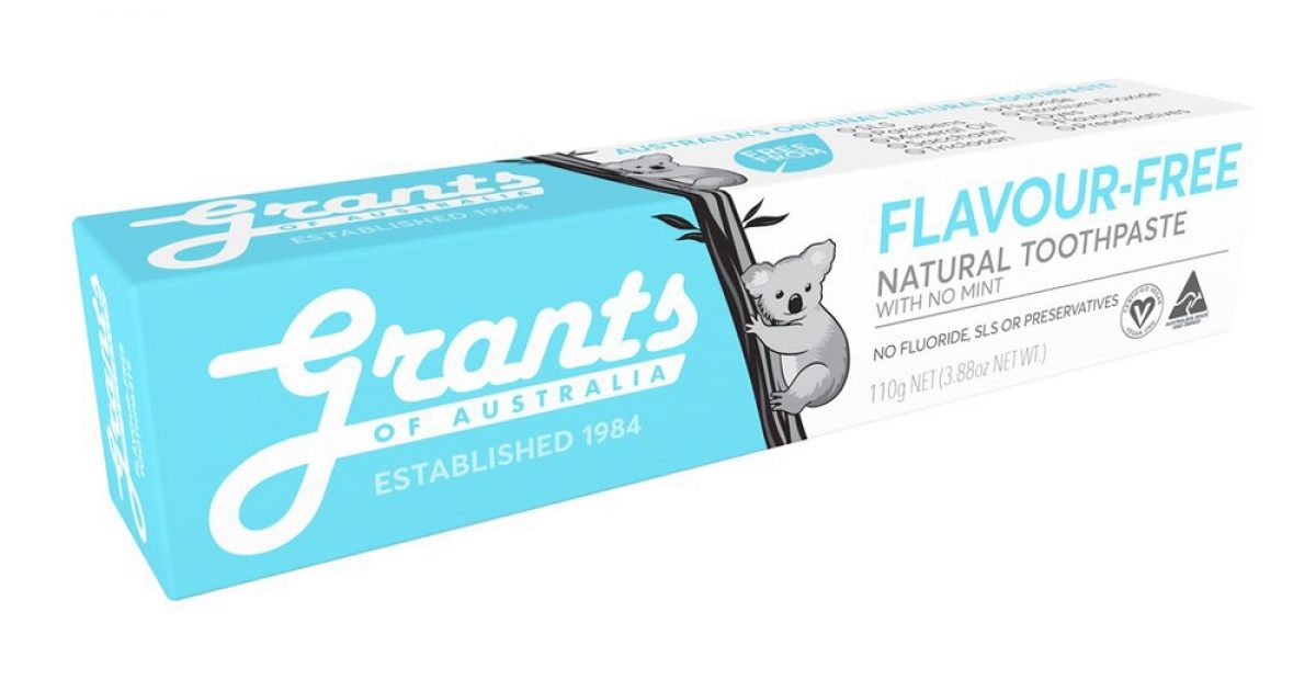 grants flavour free toothpaste