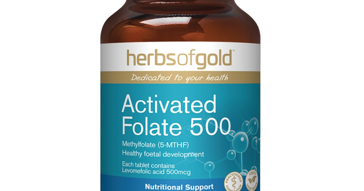 Folate Acticated Herbs of Gold Activated Folate 500 | Natures Works