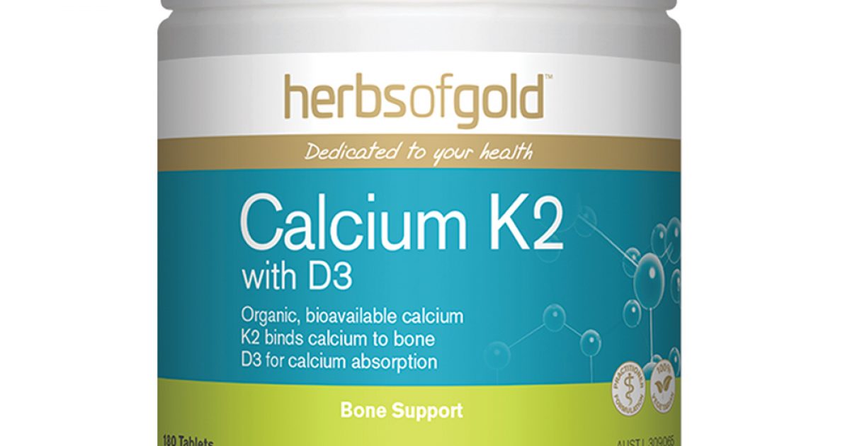 Herbs of Gold Calcium K2 with D3 Natures Works