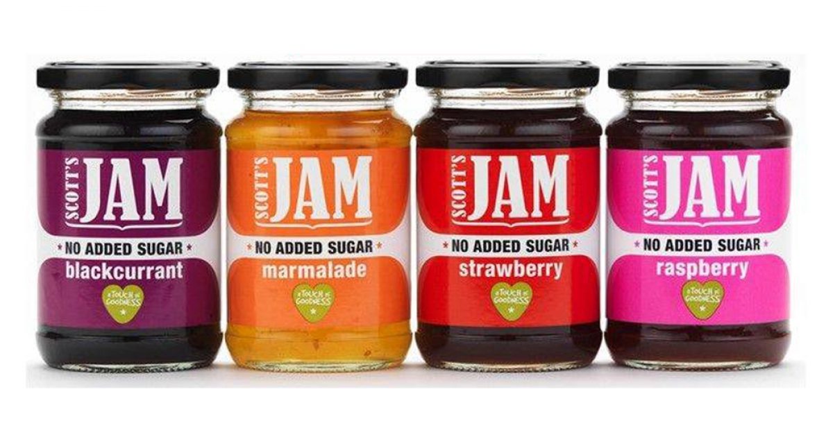 Scott's No Added Sugar Jam Natures Works