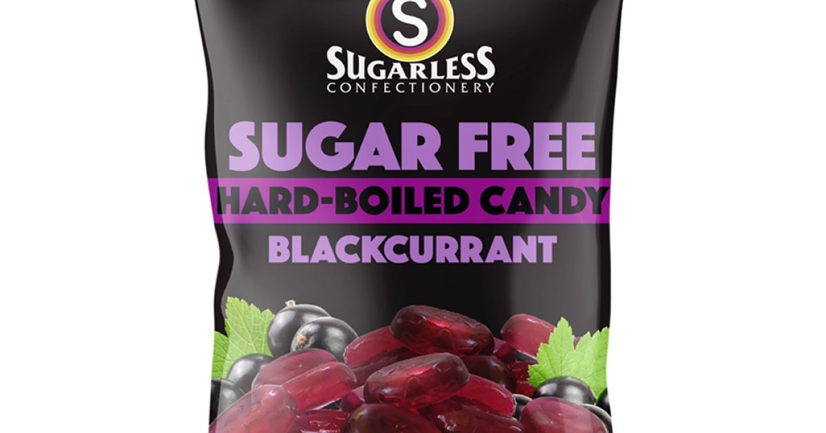 Sugarless Confectionery HardBoiled Candy Blackcurrant Natures Works